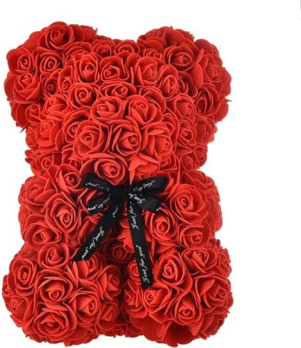 Peluche orsetto di rose rosse