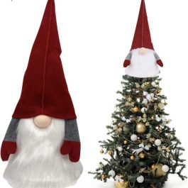 Babbo Natale Topper puntale per albero di natale gnomo svedese