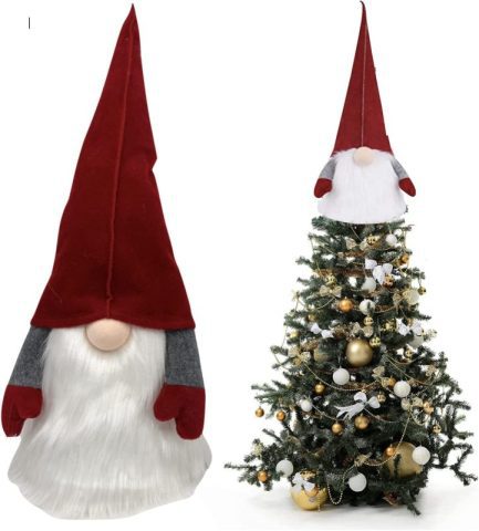 Babbo Natale Topper puntale per albero di natale gnomo svedese
