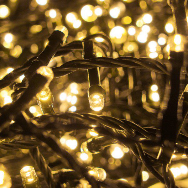 catena luminosa 500 led oro 25 metri luci di natale decorazioni natalizie natalizi